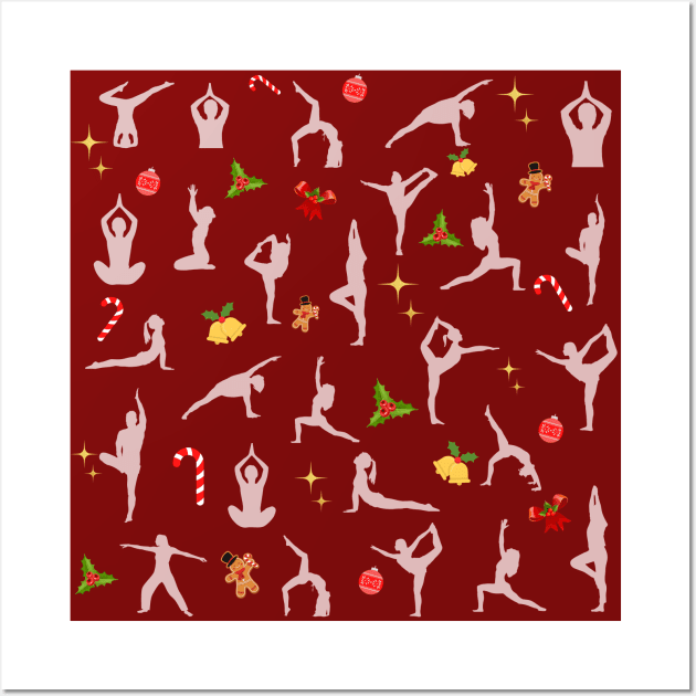 Pilates Christmas (red) Wall Art by create